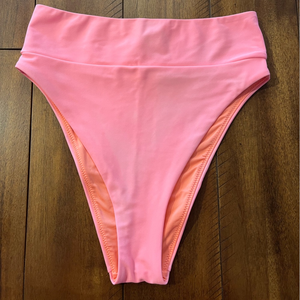 Aerie Coral High-waisted Bikini Bottoms